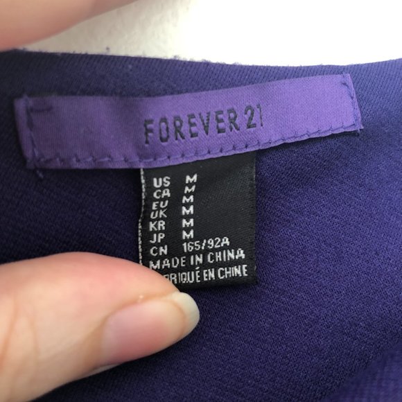 Forever 21 One Shoulder Dress in Royal Purple Size M - Picture 6 of 8